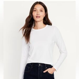 Old Navy Crisp White Long Sleeve Tee